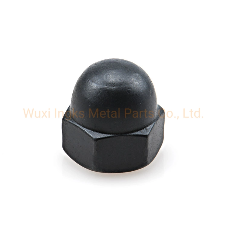 Carbon Steel Black Zinc DIN1587 Hex Domed Nut Black Nut