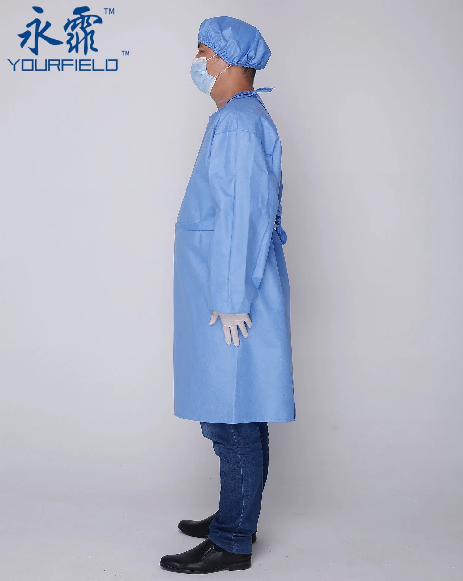 High quality/High cost performance  Medical SMS Disposable Surgical Gown for Hospital