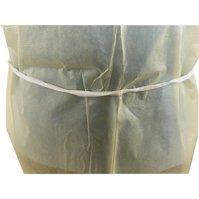 Hot Sale Isolation Gown PP 35 GSM Non-Woven Polypropylene Wholesale/Supplierr Isolation Gown