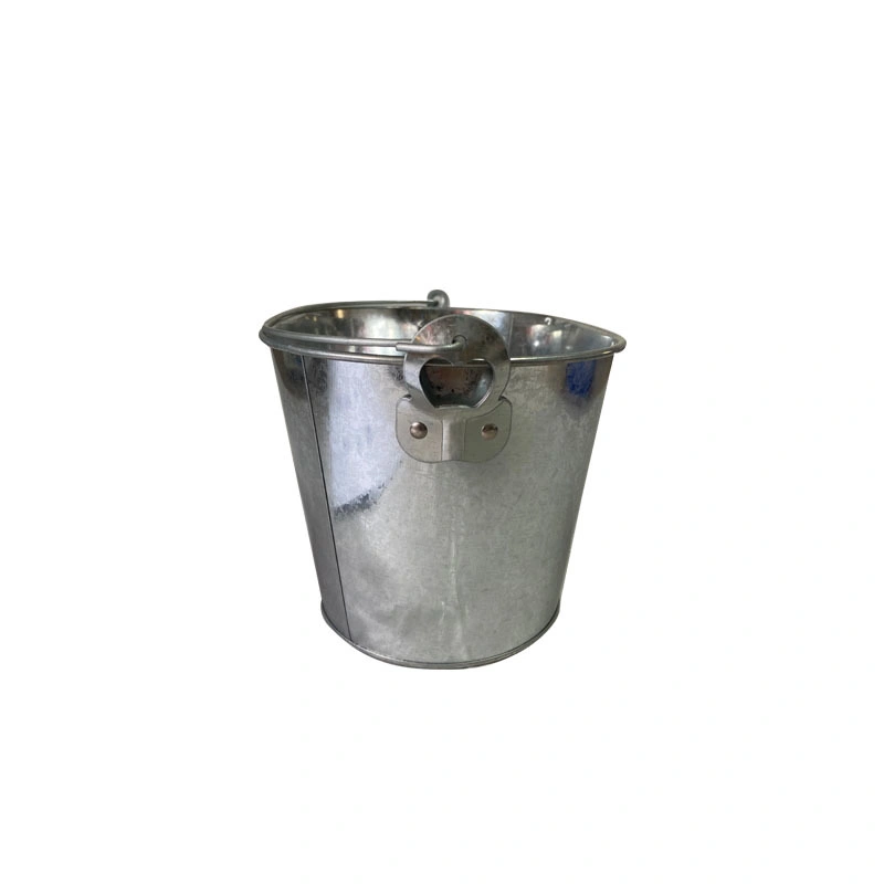 Customized Metal Galvanized Bucket Champagne Beer Round Metal Bar Ice Bucket