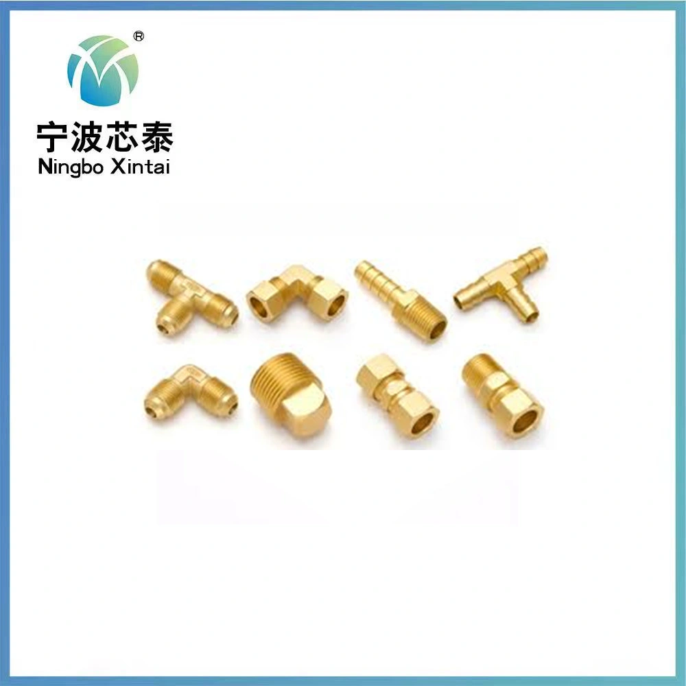 Brass Male Female Thread Copper Plumbing System Sanitary Elbow Pipe Cross Tee Fittings