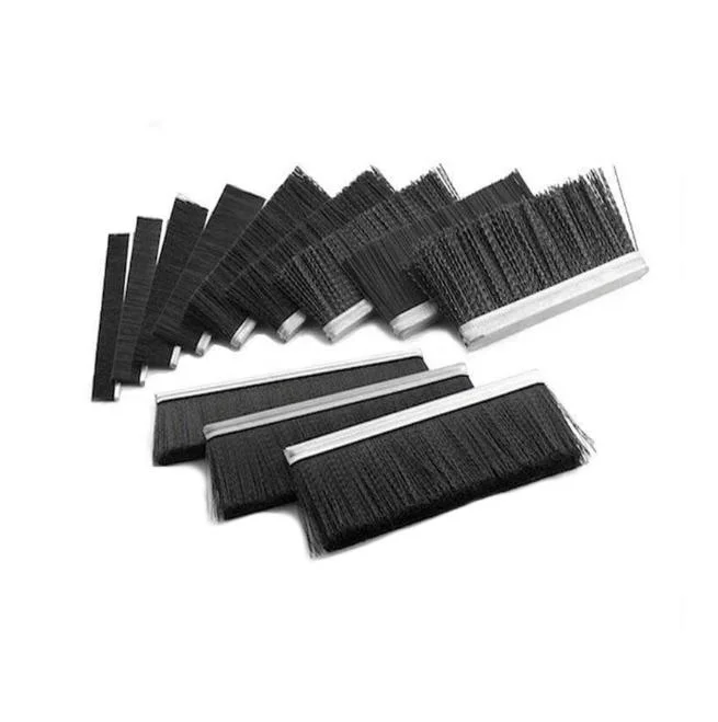 Hot Sale Aluminum Exterior Stripping Backing Bottom Door Seal Weather Strip Brush Can Customizable