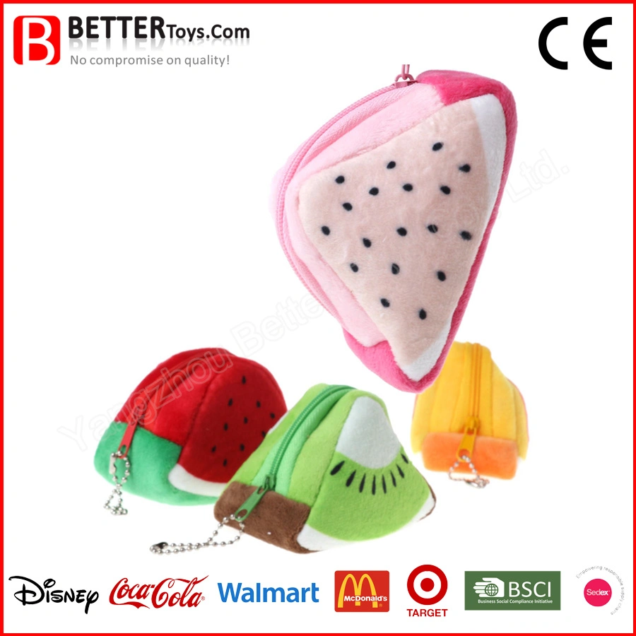 Small Gift Kids Toy Plush Fruit Purse Bag Moneybag Wallet Change Purse