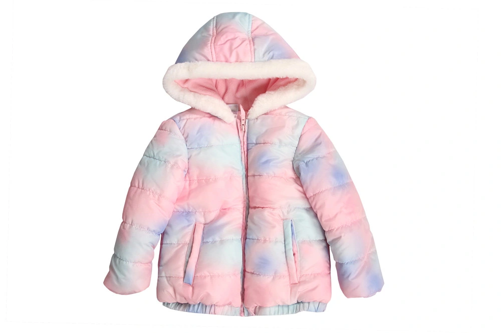 Stockpapa Winter Kid Garment Solid Color Hooded Coats Apparel Stock