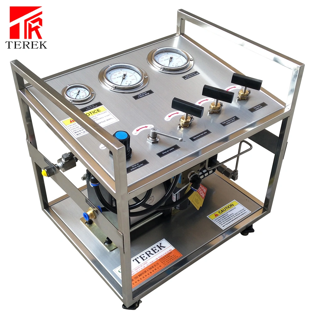 Gás de oxigénio portátil de saída de 150-300 bar de alta qualidade da marca Terek Sistema de arranque para enchimento de cilindros