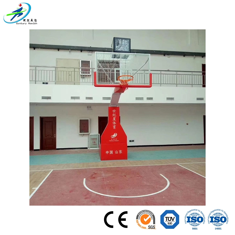 Century Star Portable Basketball Stand Outdoor Supplier Height Adjustable PE Base Backboard Basketball Hoop Stand for Kids with Ring