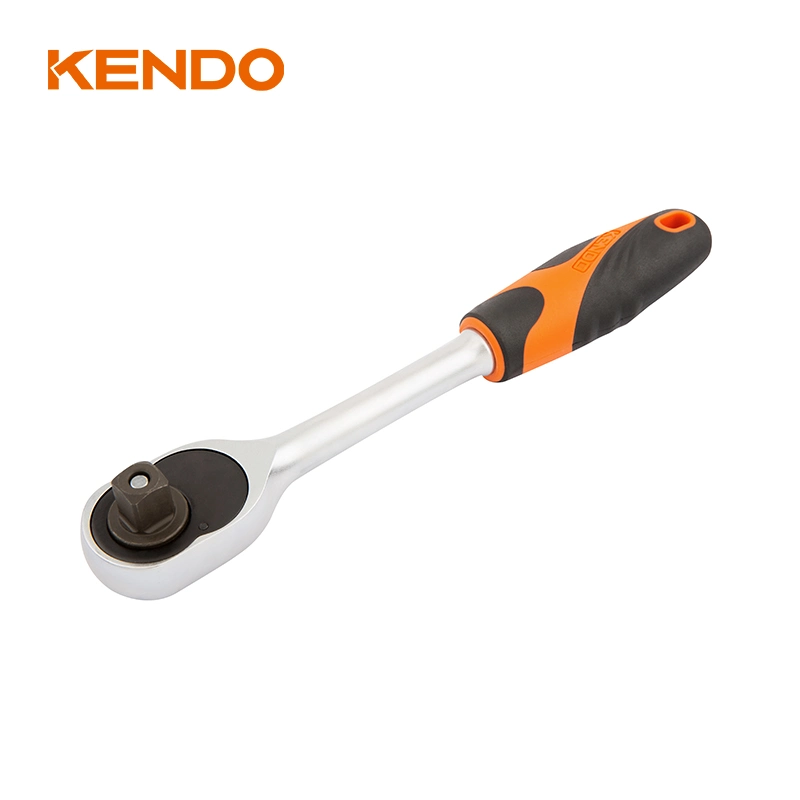 Kendo Nuevo Diseño Cr-V 1/2" Dr Ratchet Mango mano de carraca Llaves de vaso de herramienta