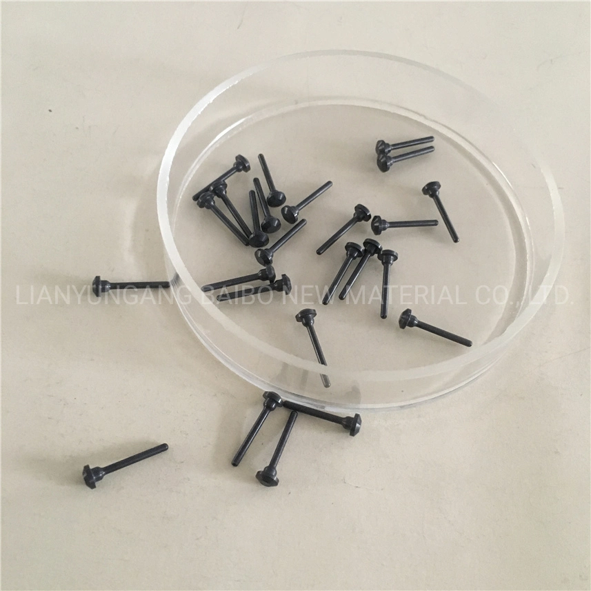 Customized Black Industrial Silicon Nitride Welding Location Pin Variety of Specifications Si3n4 Ceramic Dowel Guide