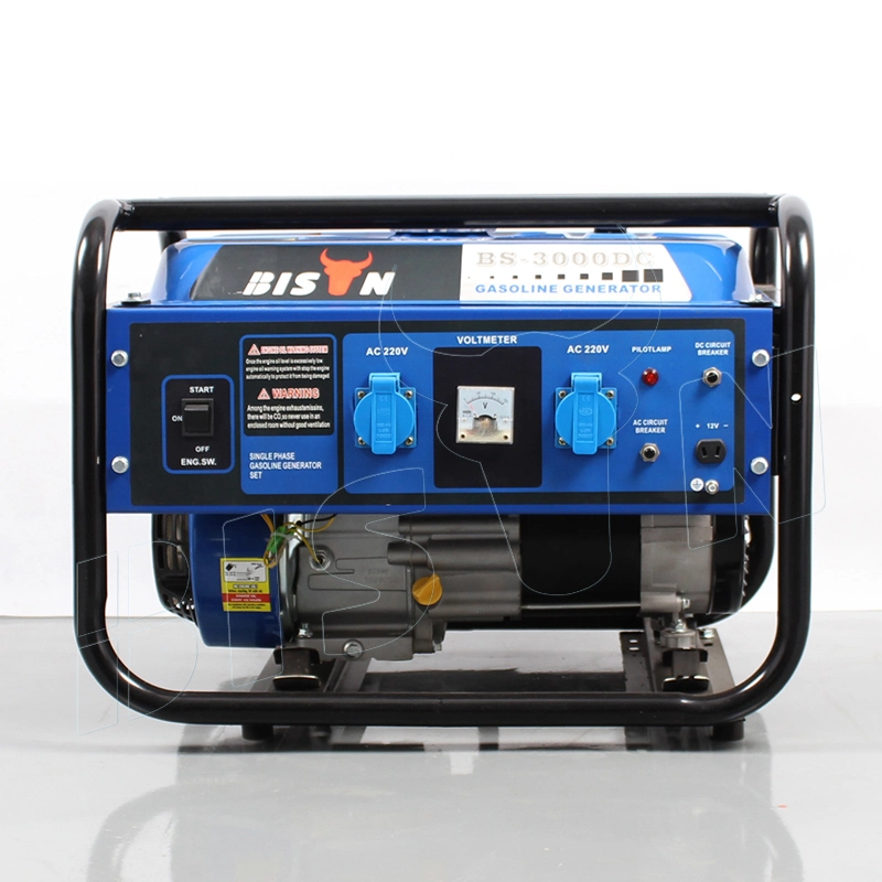 Bison Gasoline Gas 3kw 3000W 220V Single Phase 3kVA Portable Petrol Generator Price