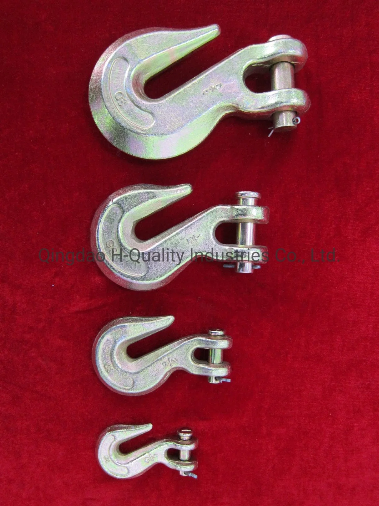 Rigging Hardware Drop Forged A330 Clevis Grab Hook, Alloy Steel