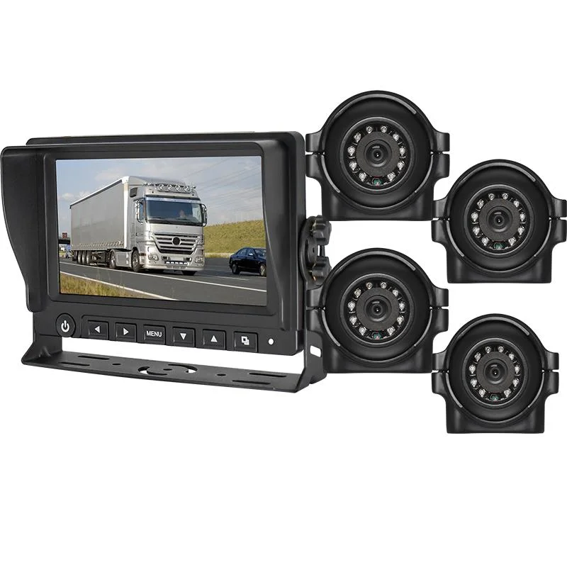 7" LCD Monitor HD 12V/24V 4pin IR LED CCD Reversing Camera Car Truck Caravan