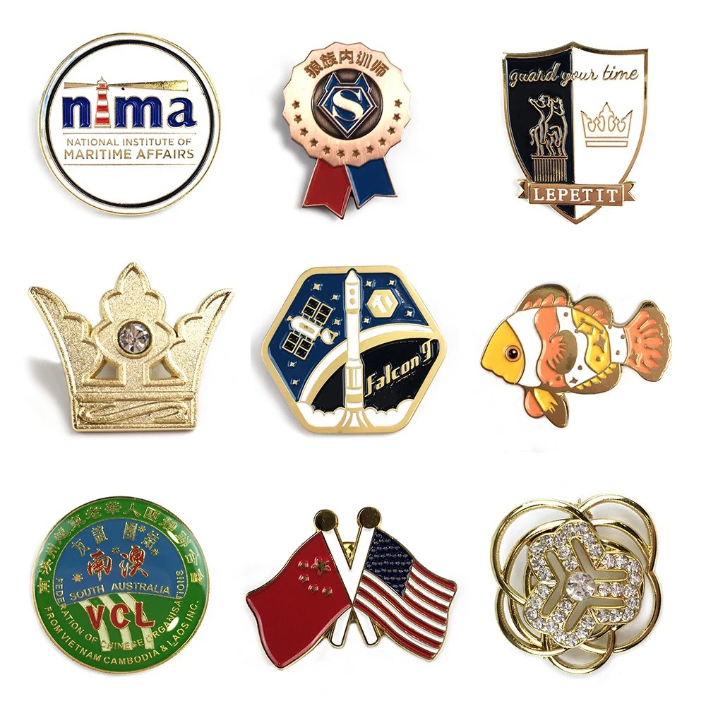 High quality/High cost performance Custom Metal Soft Enamel Printing Military Lapel Pin Badge