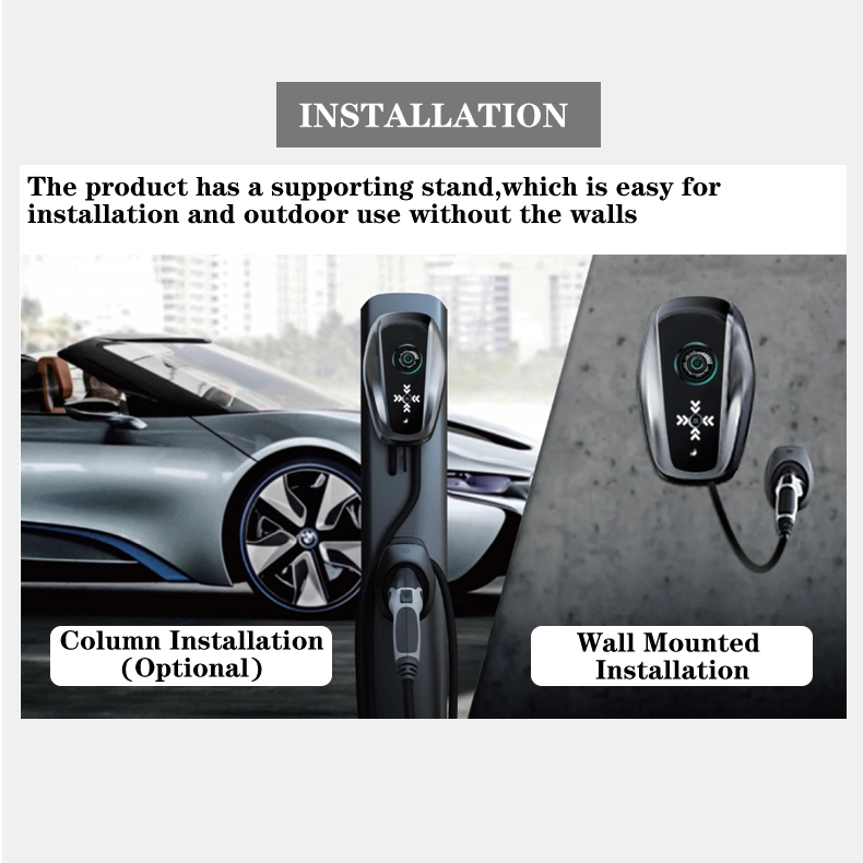 Home EV Charger 32A Wall-Mounted Charging Stations Wallbox 7kw High Current Charging Pile