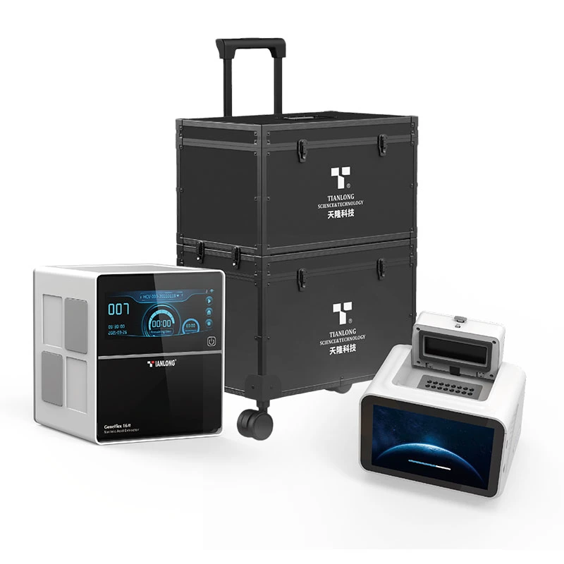 Tianlong Portable Diagnostics-in-a -Suitcase( GeneFlex Nucleic Acid Extractor & Gentier mini+ Portable Real-Time PCR System)