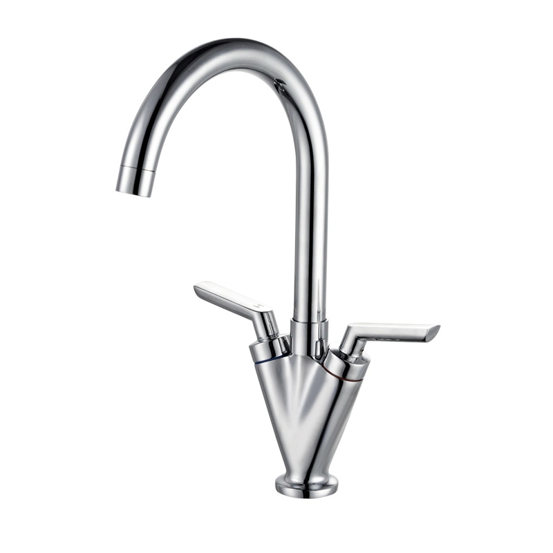 Double Lever Brass Mono Sink Mixer