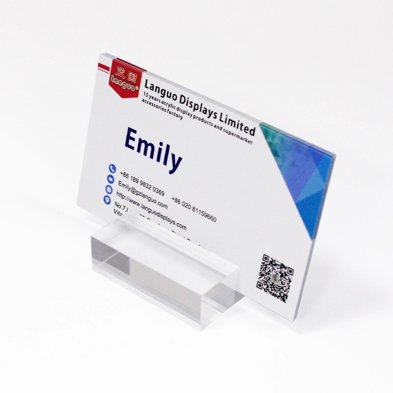 Custom Acrylic Block Holder for Business Name Card