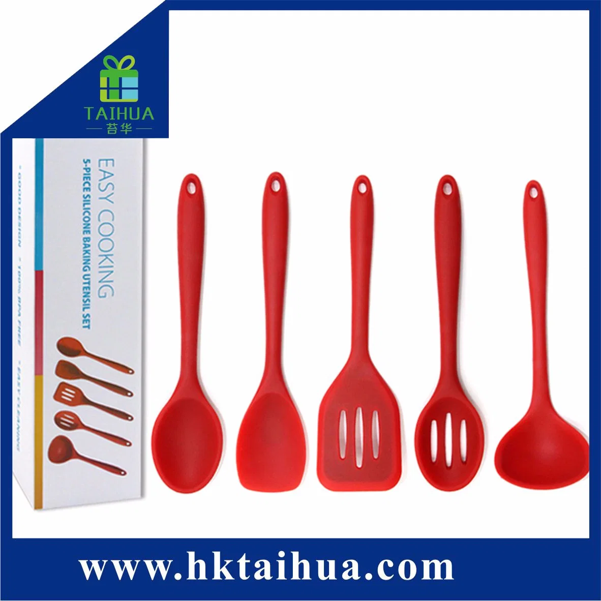 Utensílios de Silicone personalizado, utensílios de cozinha de ferramentas (TH-09655)