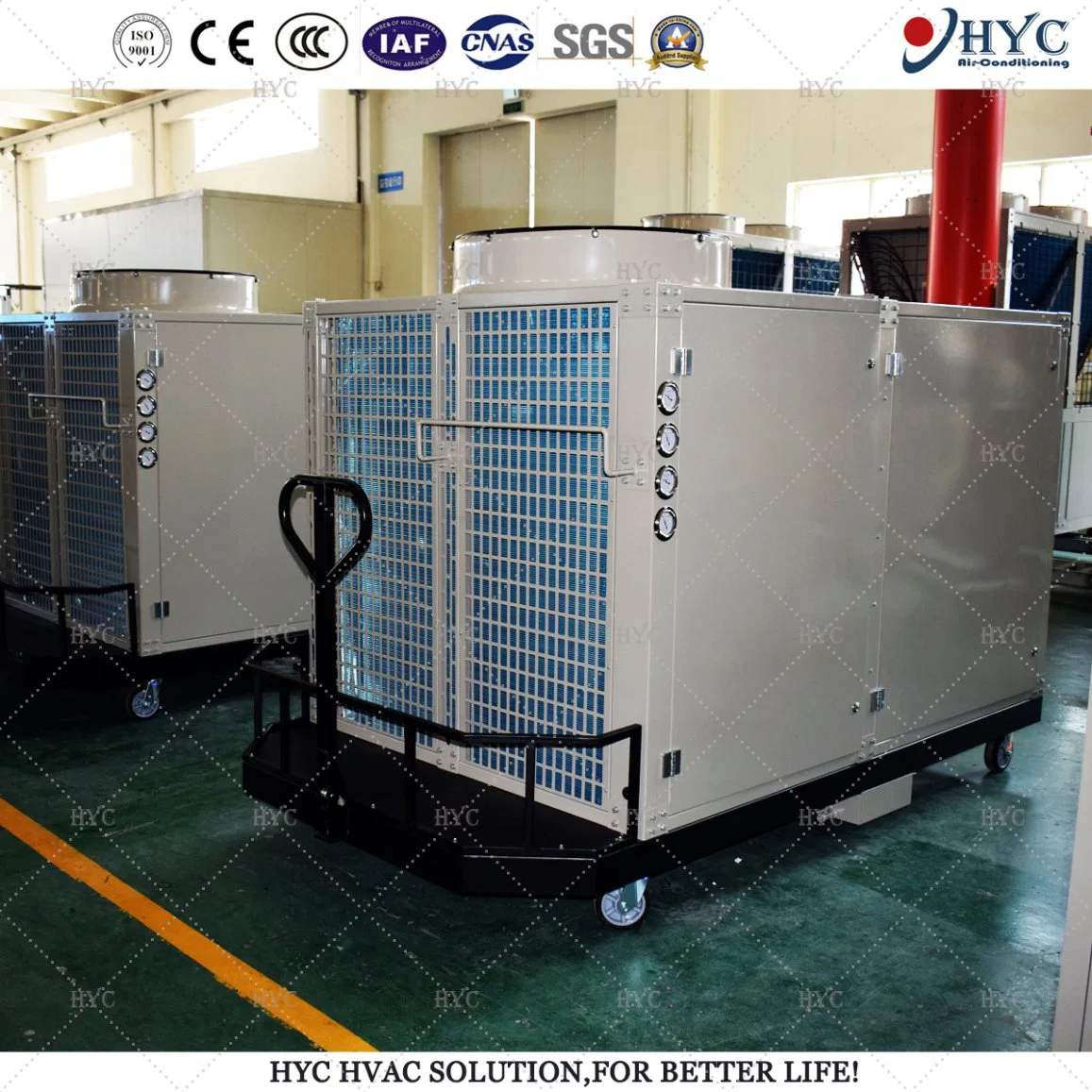 CE Portable Rooftop Packaged Air Conditioner with Inverter Plug Fan