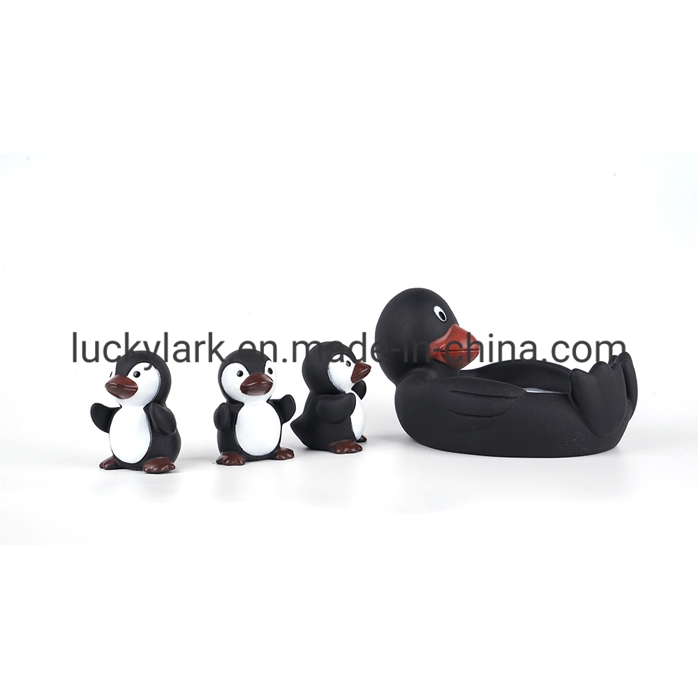 Oferta promocional Pinguim Mother and Son Bath Set para crianças Brinquedos de Banho flutuantes para o chuveiro do bebé na banheira Animais Conjunto de brinquedos de Banho flutuantes