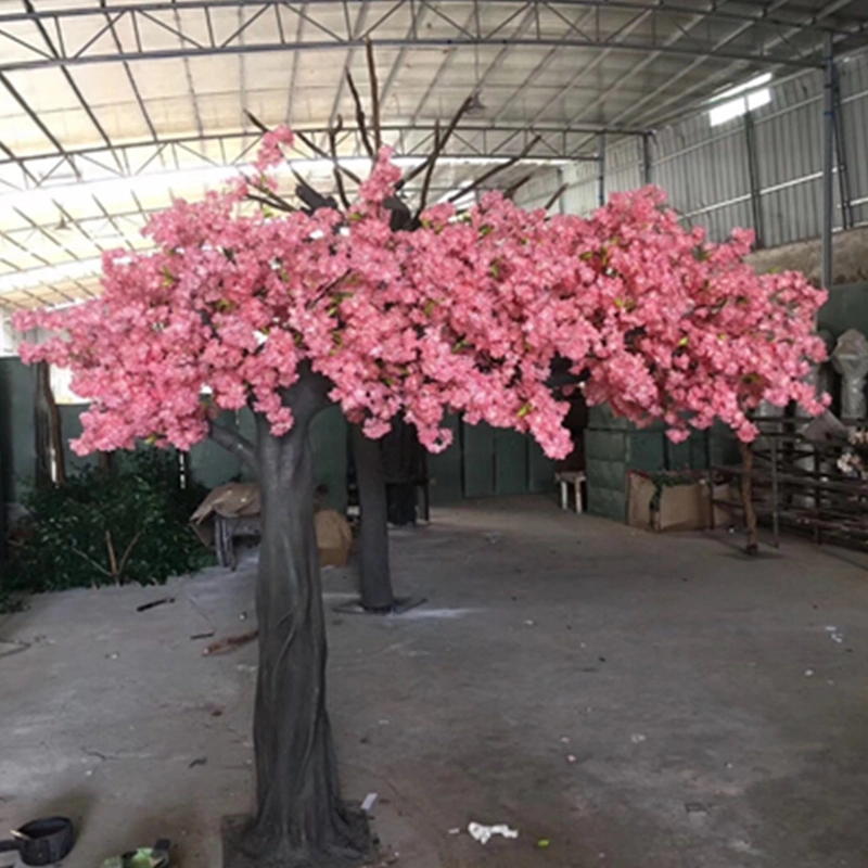 Restaurant Decorative Cherry Blossom Artificial Cherry Blossom Tree