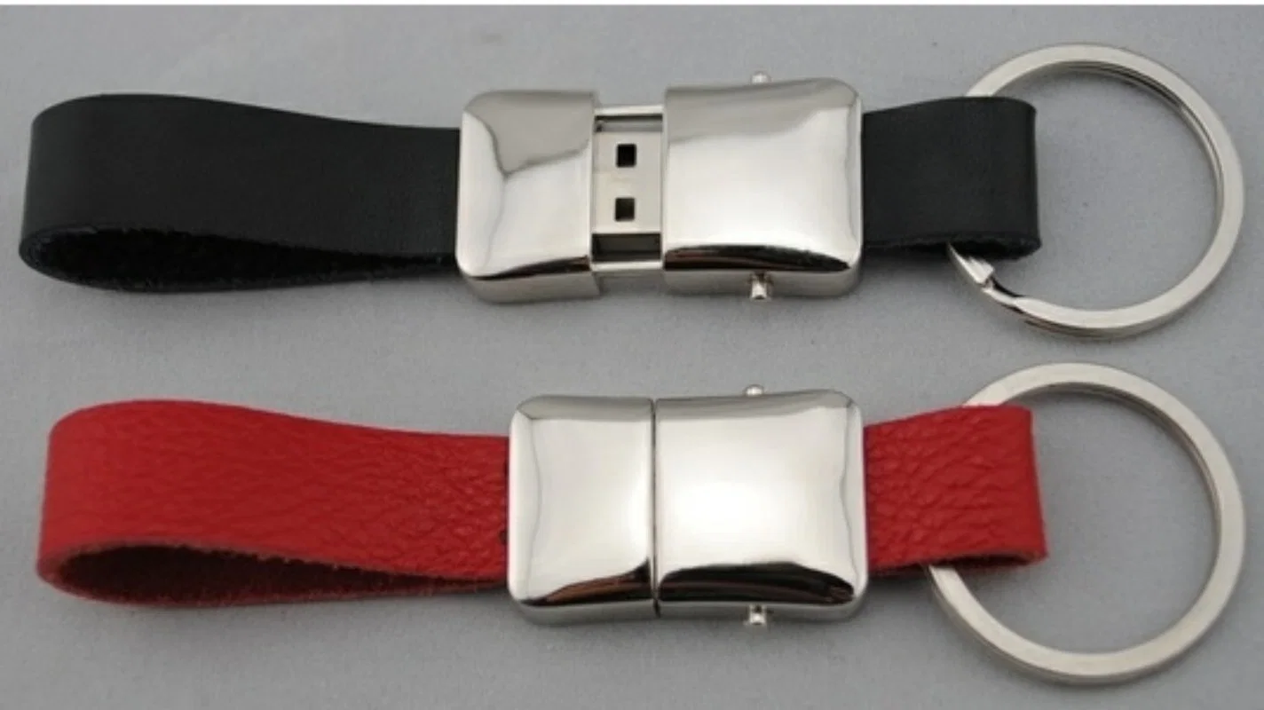 Bracelet cuir chaîne de clé intelligente lecteur Flash USB, appuyez sur Déverrouiller le disque Flash USB de poignet