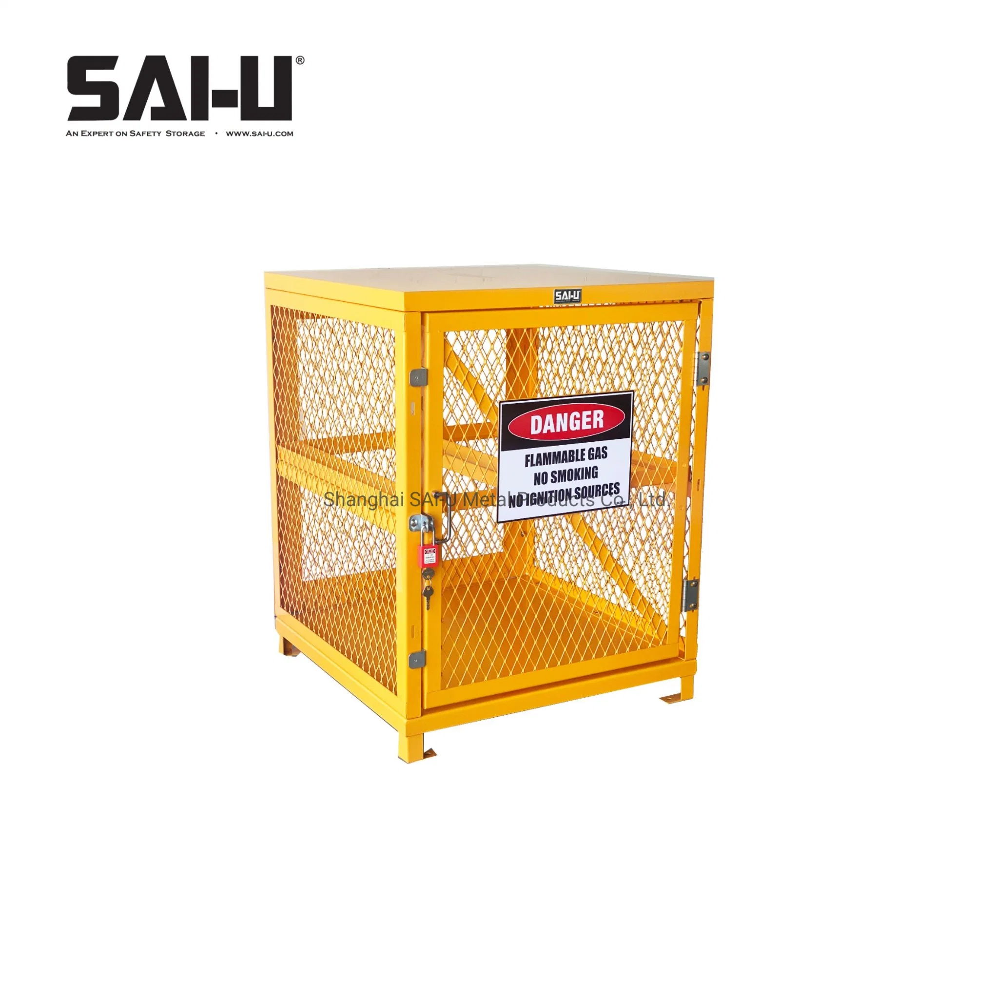 Sai-U Chemical Storage Gas Cylinder Storage Cage Store 4LPG Cylinders Gc3004