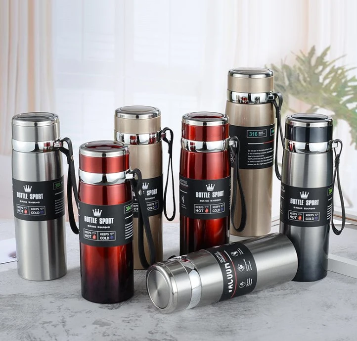 Manufacturers Thermoses Bottle 316 Stainless Steel Vacuum Flasks Large Capacity Water Bottles Customized Business Gifts Wholesale/Supplier