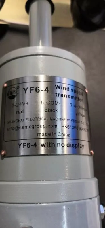 Yf6-8b Transmisor de la velocidad del viento Anemómetro