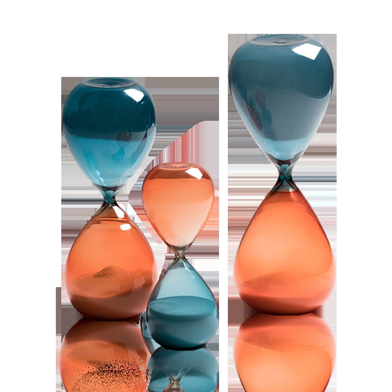 Modern Simple Glass Hourglass Timer Light Luxury Creative Decoration Personalized Toy Decoration Bookcase Room Decoration