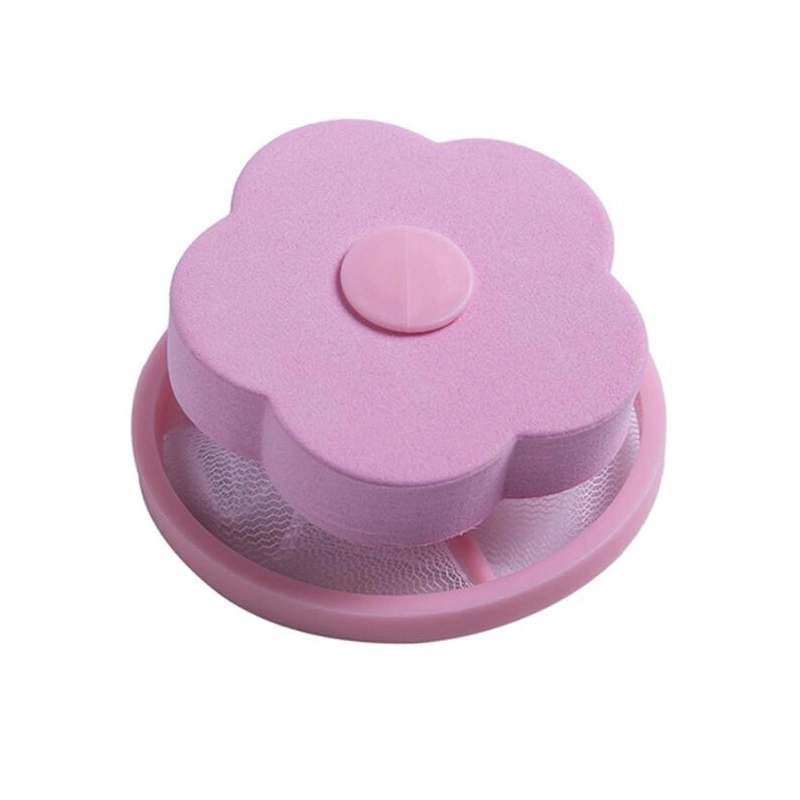 Washing Machine Mesh Filter Bag Lint Hair Catcher Floating Filter Flower Shape Laundry Ball Esg15622