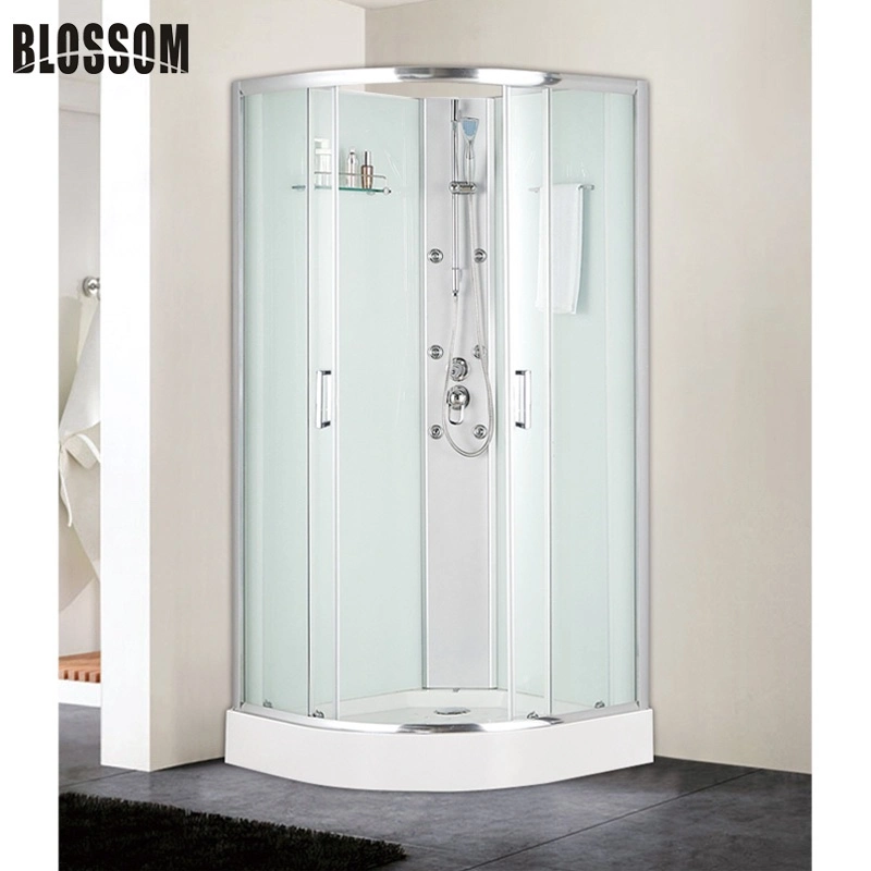 Châssis en aluminium Chromen Simple salle de massage de la cabine de douche en verre Box