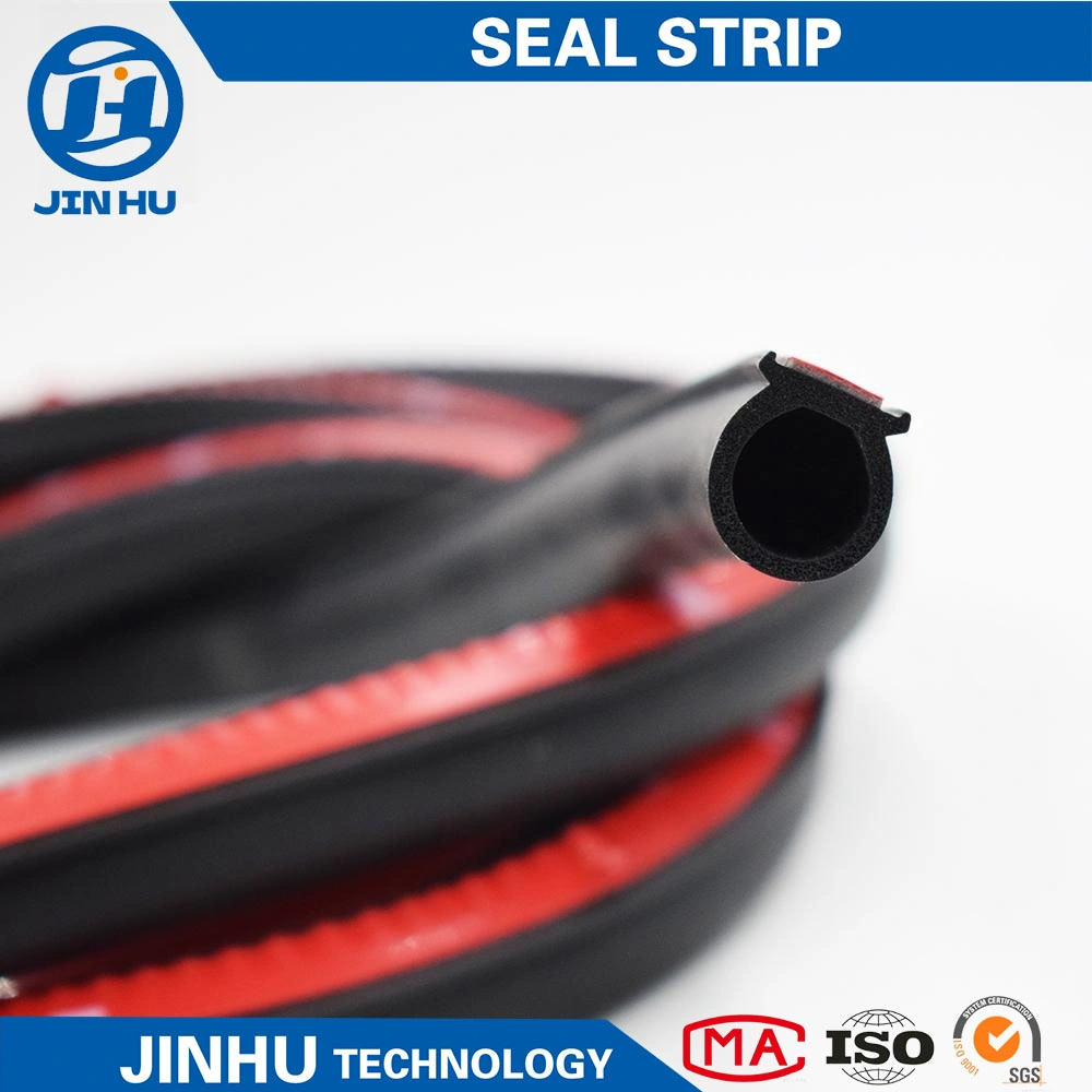 Factory Supply EPDM E Type Self Adhesive Rubber Foam Window Door Gap Sealing Strip Tape