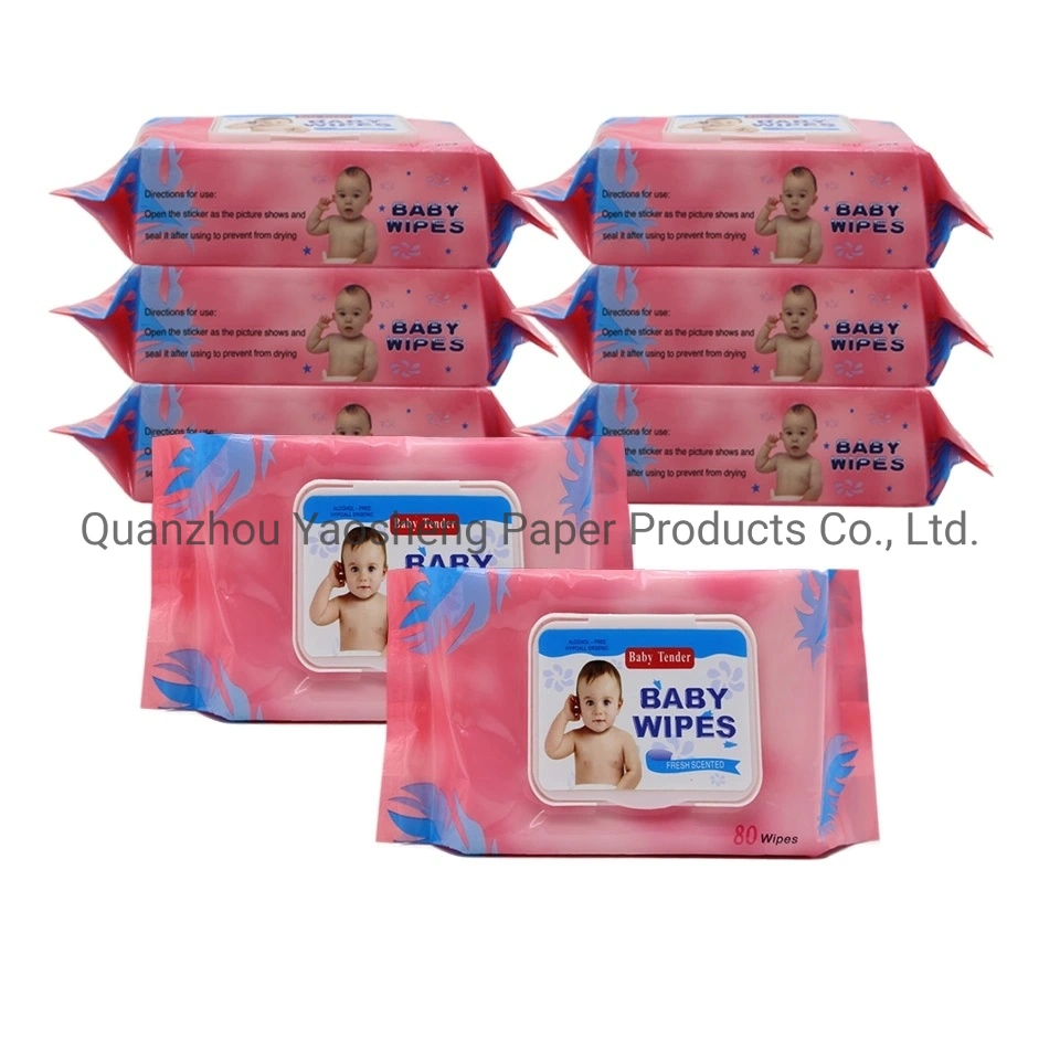 Private Logo Biodegradable Material Organic Baby Wet Wipes Organic Cleaning Wipe