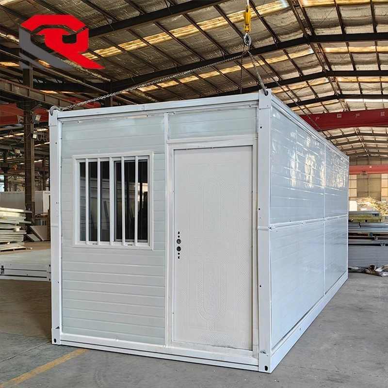 Casa contenedor plegable Garita Caseta de vigilancia Estructura de acero del edificio de oficinas de kits para casas prefabricadas
