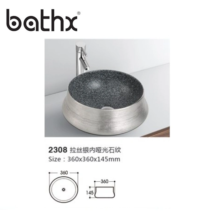 Fashion Sanitary Ware Countertop Wash Hand Basin Bathroom Lavabo Porcelain Artistic Basin Bowl