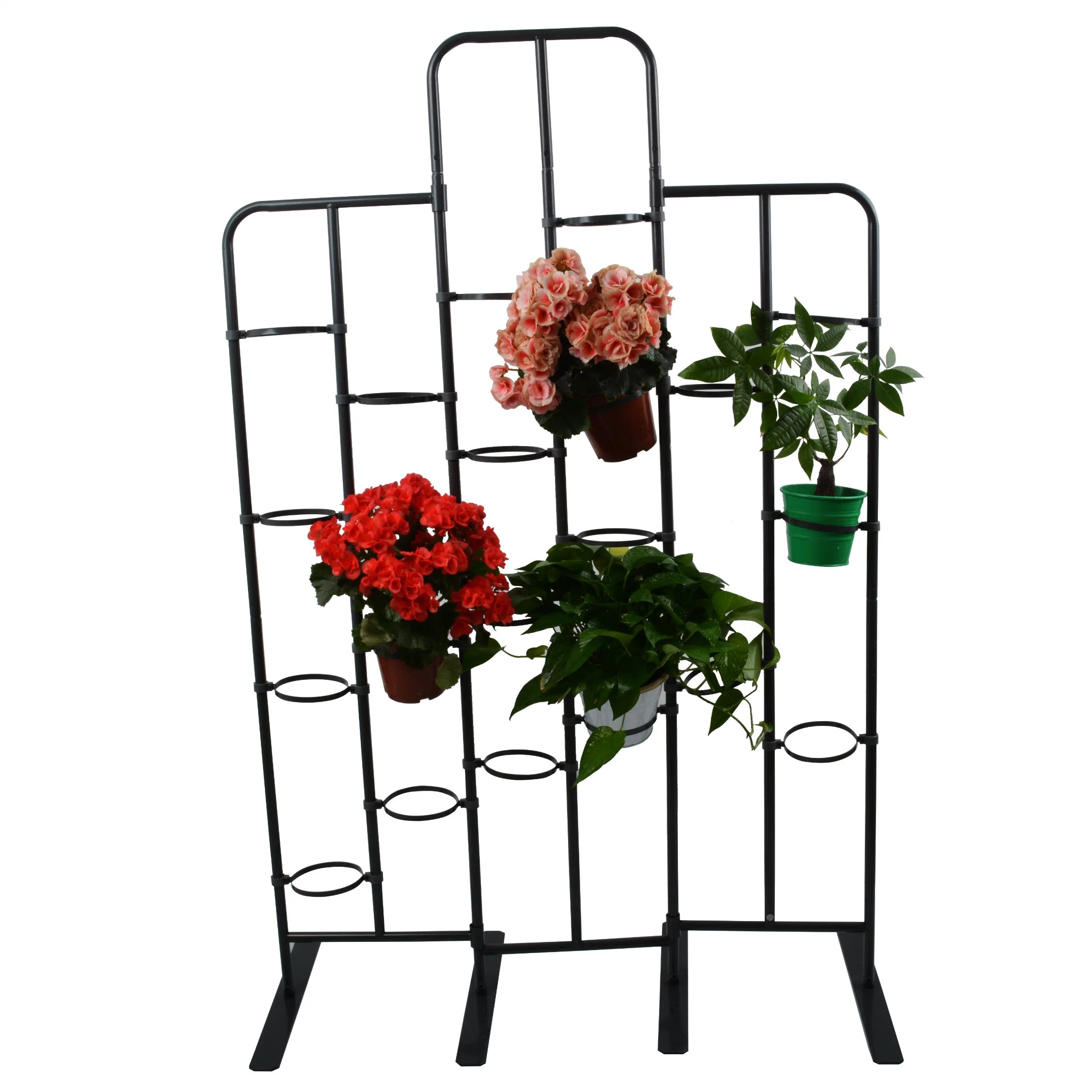 Suporte de flores de decoração para interior e exterior em ferro para vasos de plantas de jardim por atacado.