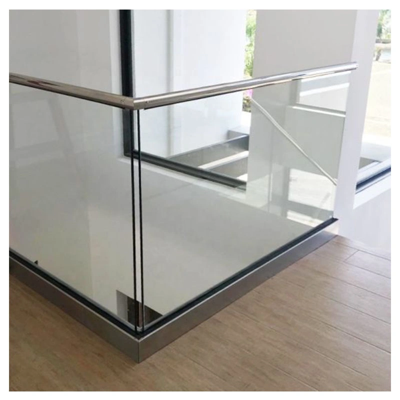 Factory Staircase Aluminum U Channel Handrail Stair Glass Railing