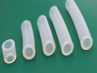 Classe alimentar tubo de borracha de silicone, tubo de silicone para fins médicos resistente ao calor