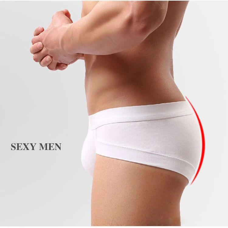 Cotton Melange Striated Male Boxer Briefs