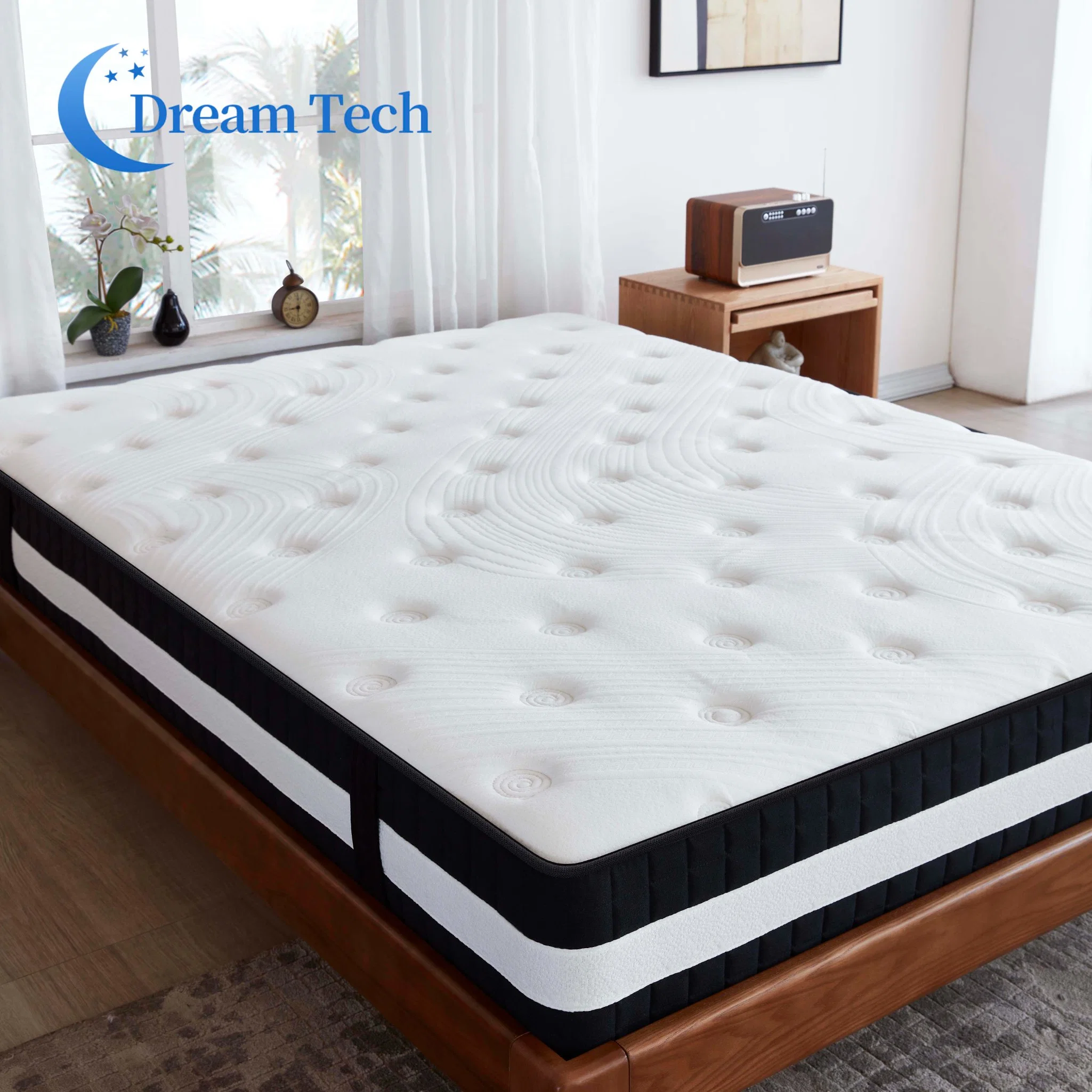 Most Popular American Style Vacuum Roll up Cooling Gel Memory Foam Pocket Spring Mattress