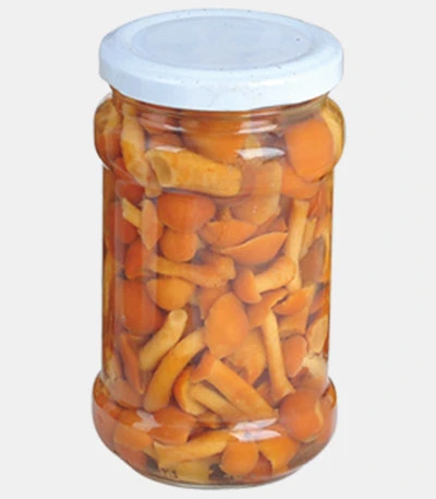 Canned Mix Marinated Mushrooms in Glass Jar