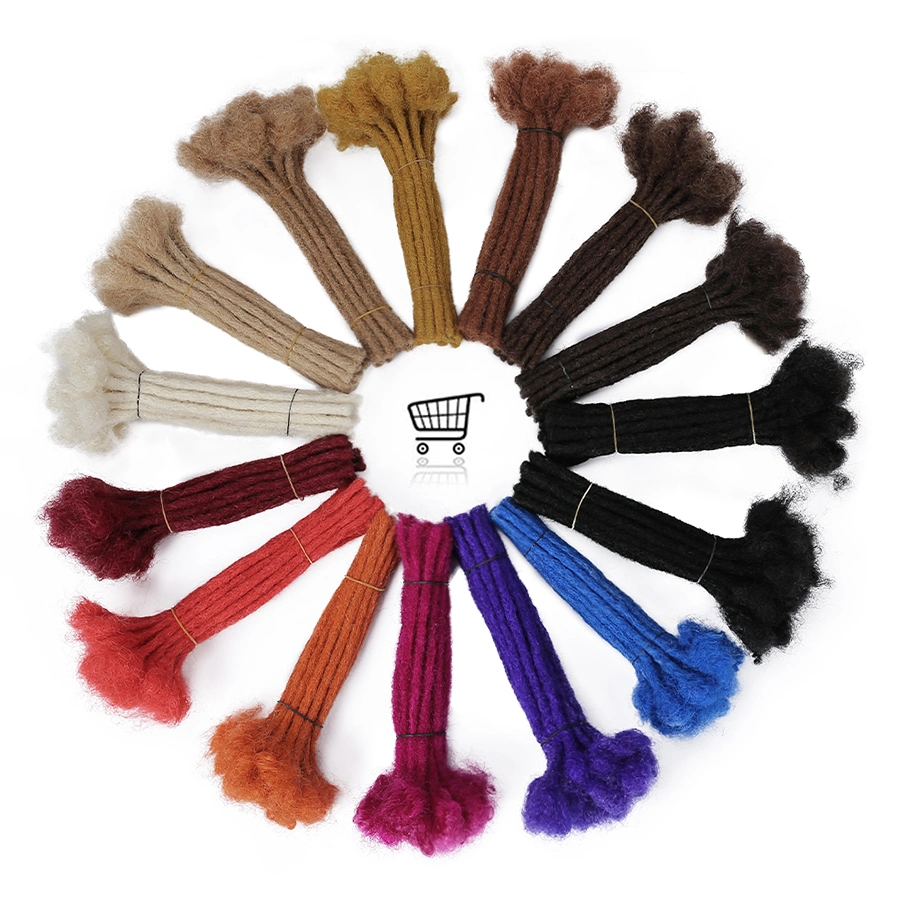 Wholesale/Supplier 100% Human Hair Virgin Handmade Afro Kinky Curly Hair Crochet Dreadlocks Extension Locs Hair Extension