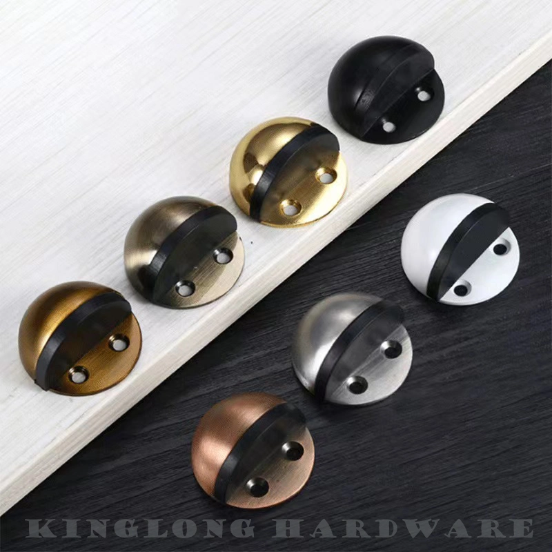 Stainless Steel Door Hardware Magnetic Wall Protector Door Stopper Door Holder with Rubber