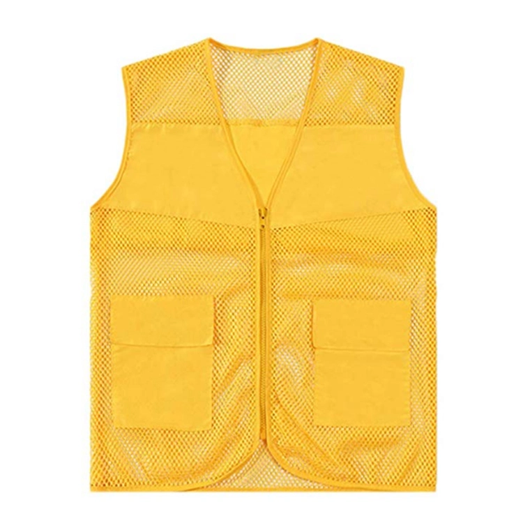 Hot Selling Unisex Advertising Volunteer Promotional Mesh Work Fishing Vest for Men