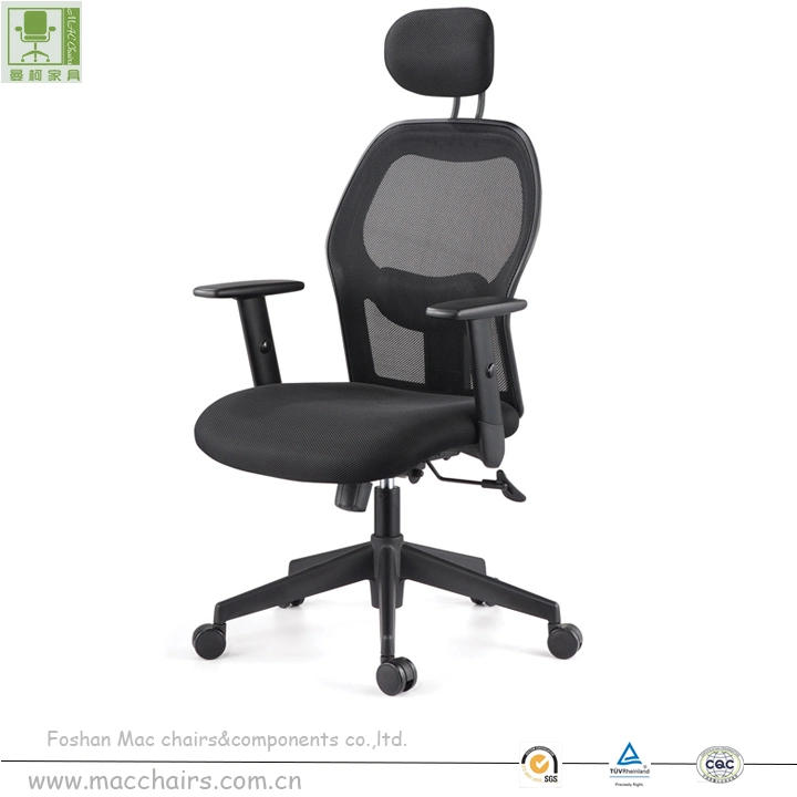 Multifuncional a malha preta Computador Cadeira de escritório móveis