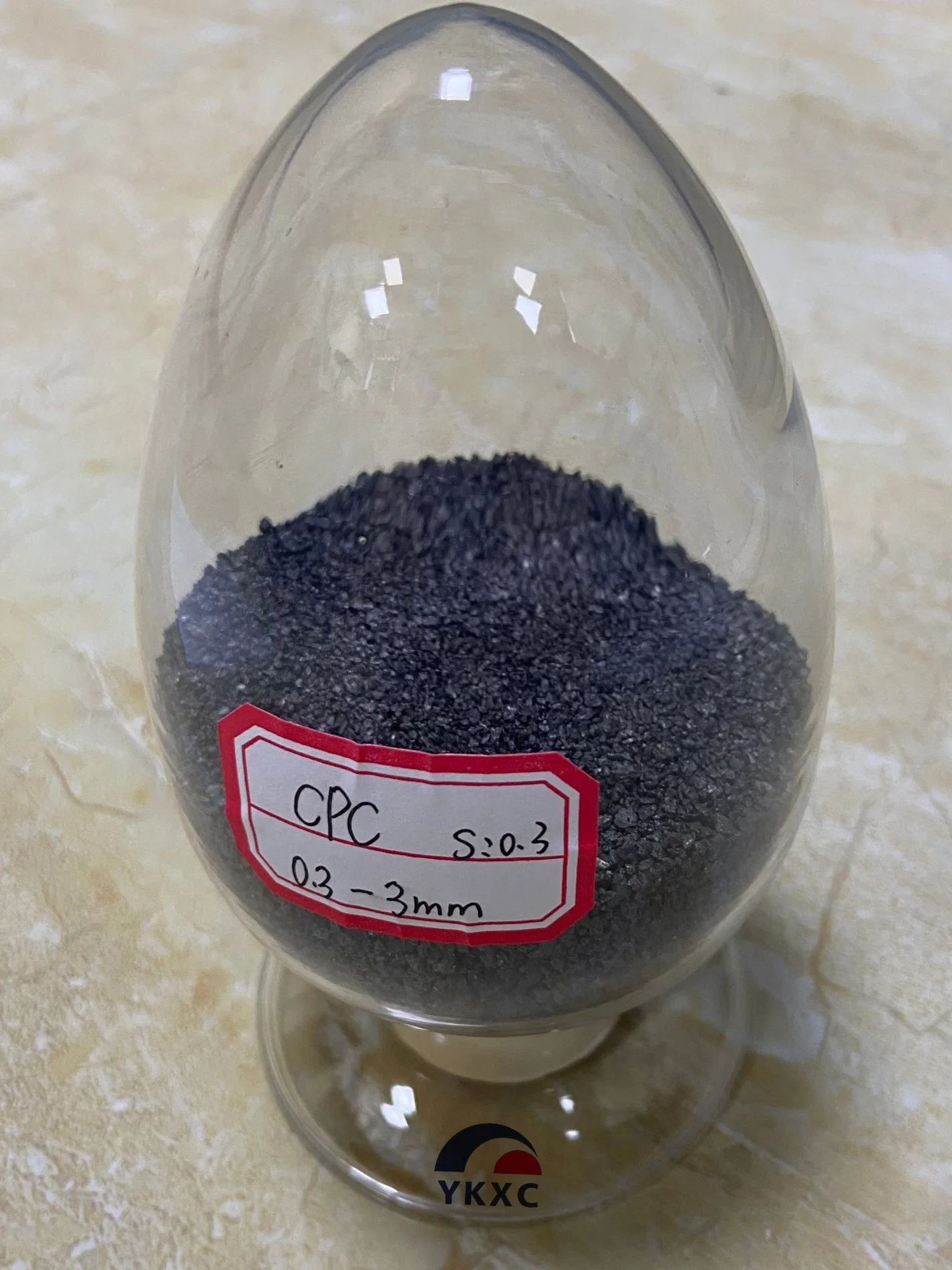 Coke de pétrole calciné (CPC) largement utilisé dans les aciéries, teneur en soufre 0.5%Max