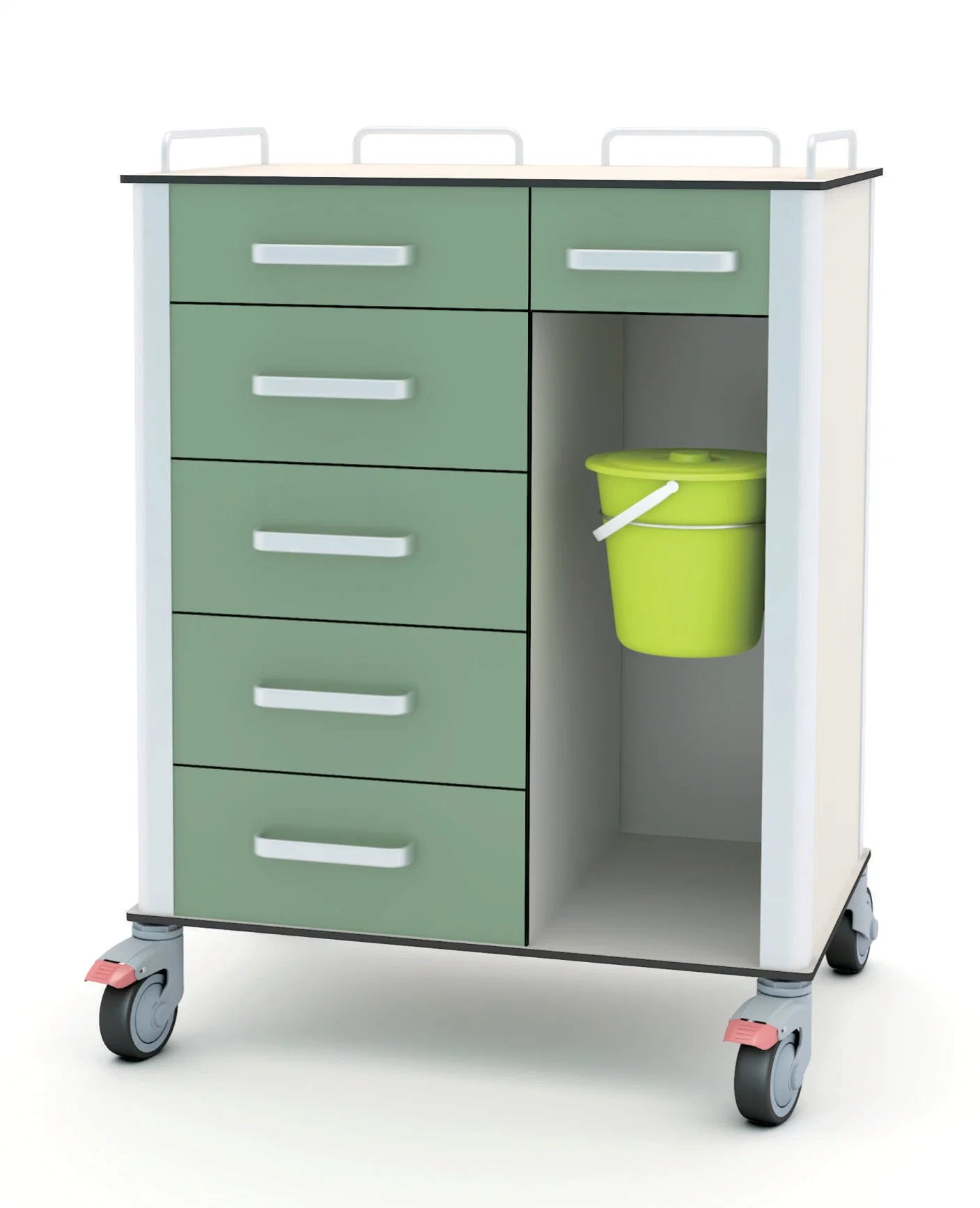 Multiple Storage Drawer Nursing Cart Hospital Nursing Equipment