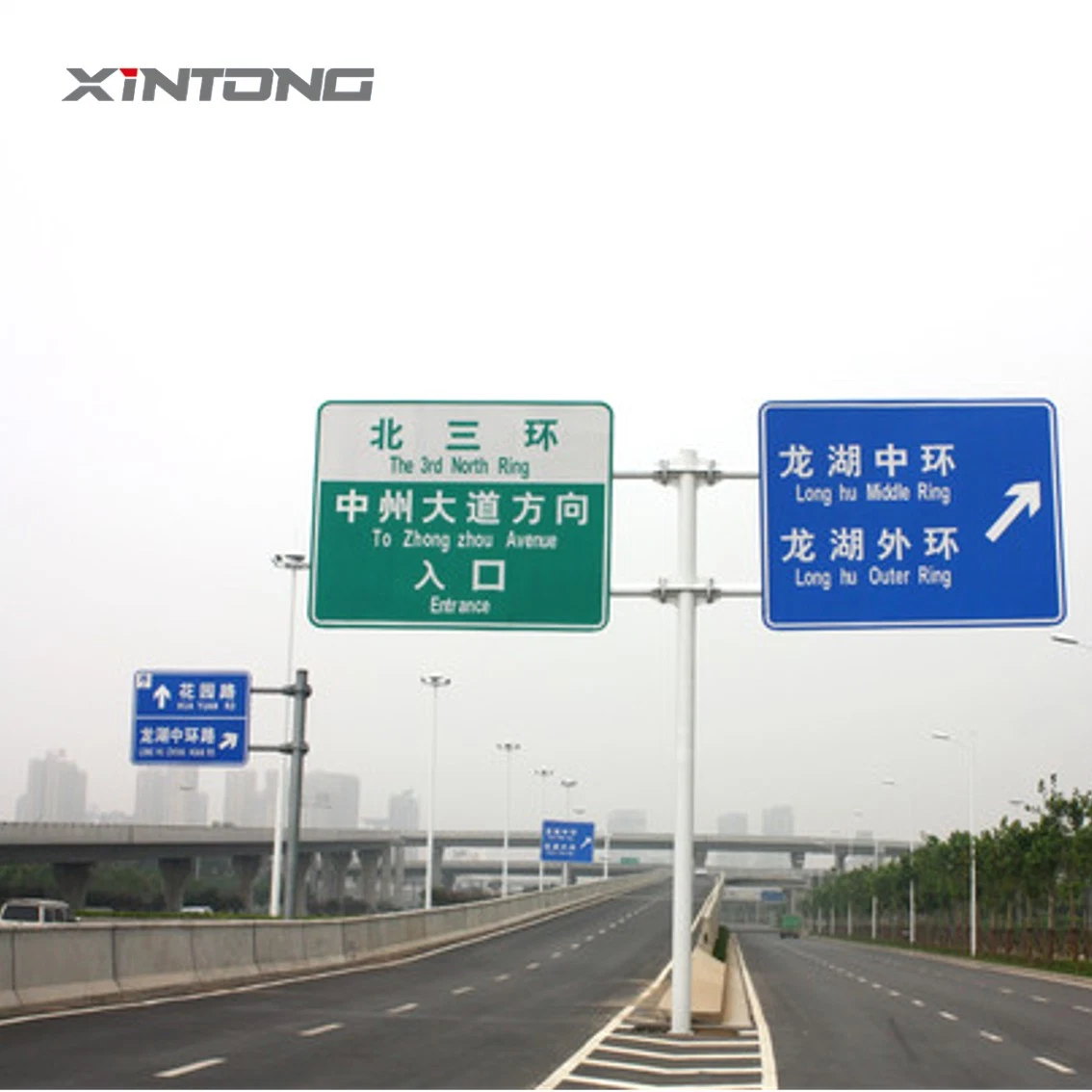 LED haute puissance jaune Triangle Xintong Avertissement de trafic rouge