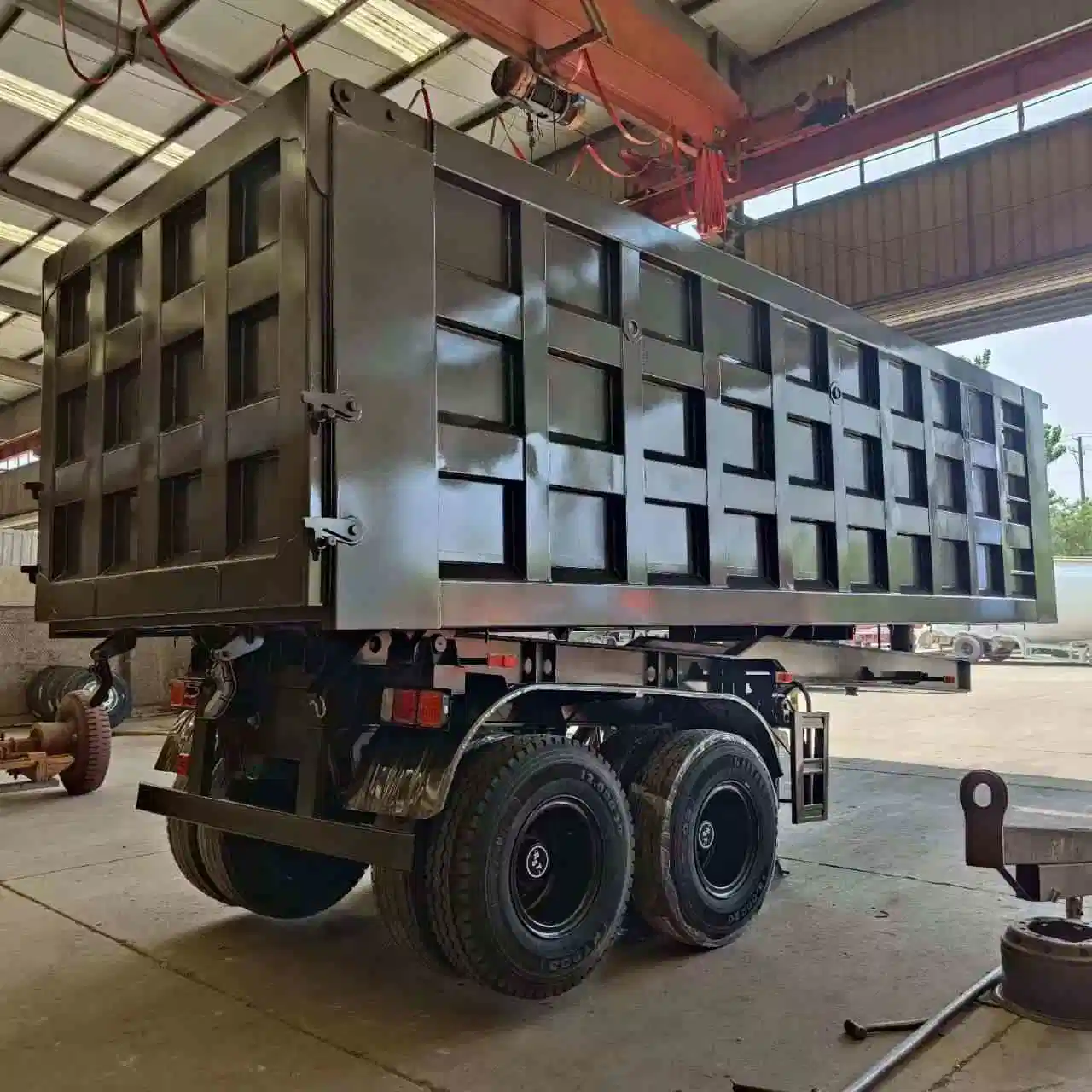 3axle Hydraulic Cylinder Tipper Dump Truck Semi Trailer