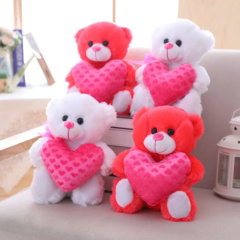 Lindo Moda día de San Valentín Regalo Lovely Toy con corazón Teddy Oso